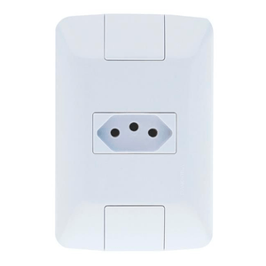Conjunto de Tomada Aria 2P 10A 250V Branco Tramontina - 94638