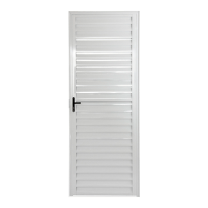 Porta Palheta de Alumínio 210x80 Lado Direito Branca Aliance - 86961