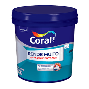 Tinta Acrílica Fosca Rende Muito Branco 20 Litros Coral - 90841