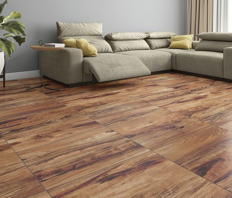 Piso Acetinado Rovere Brown 75,5x75,5 Bellacer | Village - Village