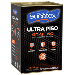 Tinta Piso Grafeno Acrílico Ultra Premium 18L Cinza Eucatex - 107522