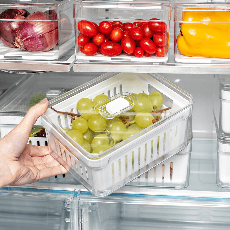 Organizador para Geladeira com Cesto 2,2 Litros Clear Fresh