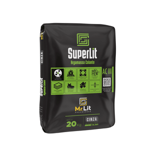 Argamassa Multiuso SuperLit Piso sobre Piso ACIII 20kg Cinza Mr.Lit - 108911