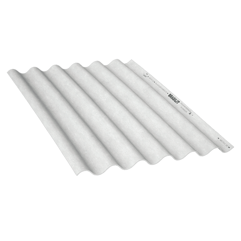 Telha Fibrocimento Ondulada Residencial 5mm 244x110cm Onda Alta ...